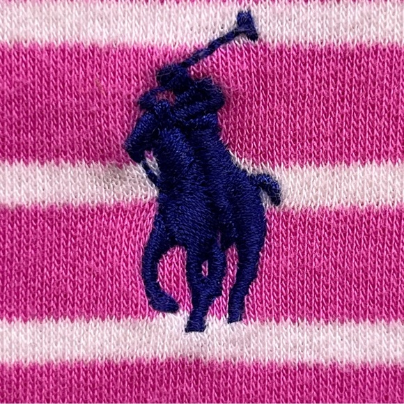 Ralph Lauren Pink and White Striped Polo Dress - Picture 4 of 9